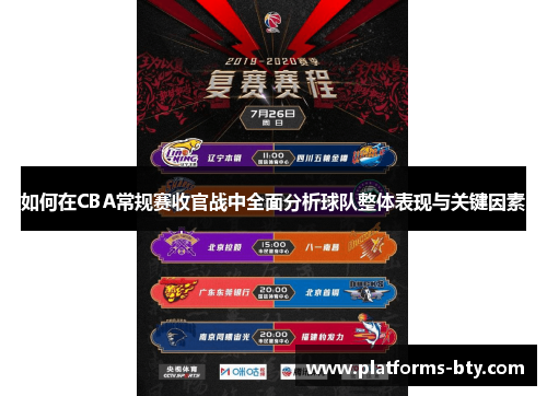 如何在CBA常规赛收官战中全面分析球队整体表现与关键因素